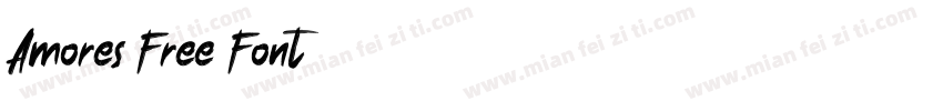 Amores Free Font字体转换